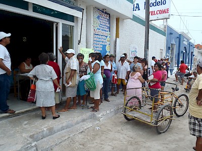 Sharon Helgason of the Chicxulub Food Bank near Progreso, Yucatan, Mexico <a href=></a>