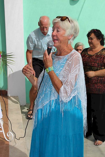 Sharon Helgason of the Chicxulub Food Bank near Progreso, Yucatan, Mexico <a href=></a>